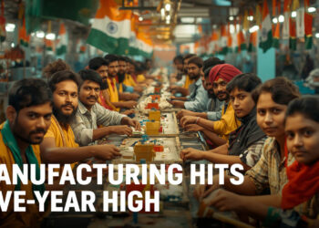 India’s Manufacturing Booms: Five-Year High Driven by Domestic Demand