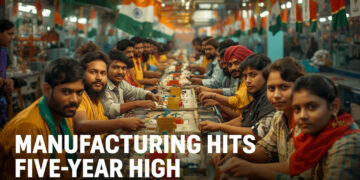 India’s Manufacturing Booms: Five-Year High Driven by Domestic Demand