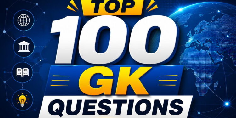 Top 100 GK Questions with Answers: Current Affairs and General Knowledge Quiz